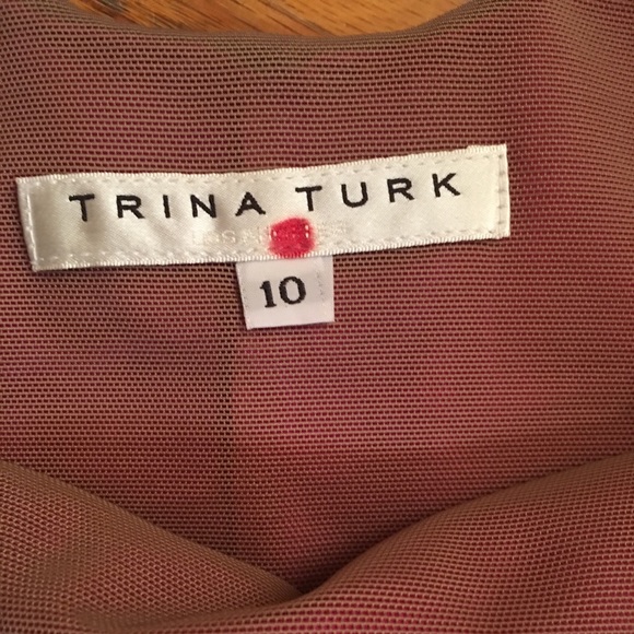 Trina Turk Scuba Drop Waist Dress PINK Sz 10 NEW - Picture 8 of 8